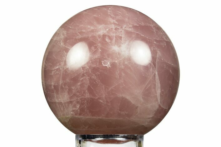 Polished Rose Quartz Sphere - Madagascar #344337